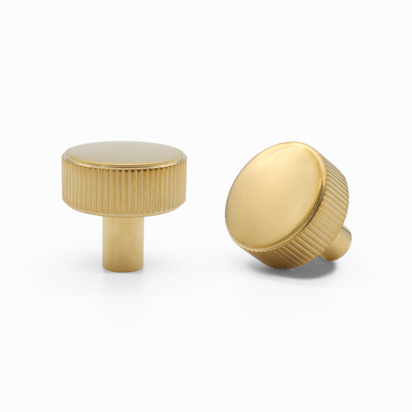 Ribbed Cabinet Knob