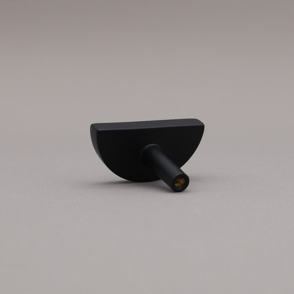 Half Moon Cabinet Knob - Half Semi Circle for Kitchens and Baths
