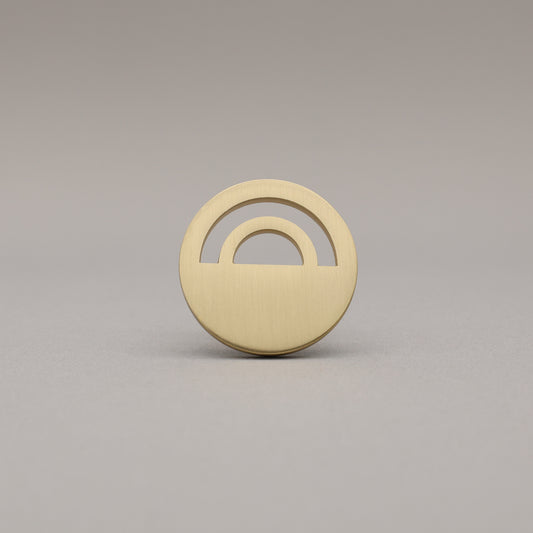 Horizon Matte Black Knobs on grey background.