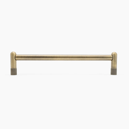 Aged brass 12 inch cabinet handle.