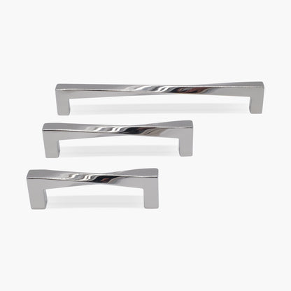 Twisted Cabinet Pulls in Polished Nickel